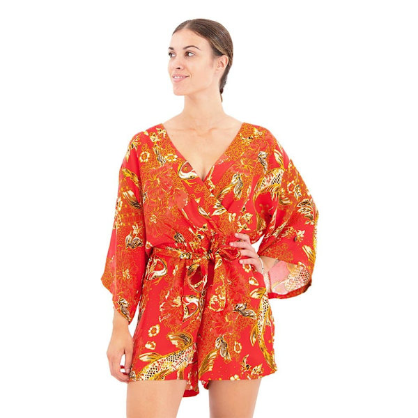 Superdry Leikkipuku Vintage Kimono Oranssi S Nainen