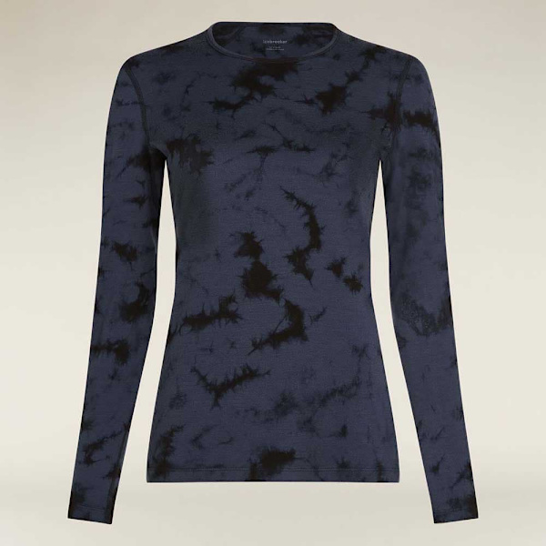 Icebreaker Merino 200 Oasis Cloud Dye Långärmad Baslager Grå XS Kvinna