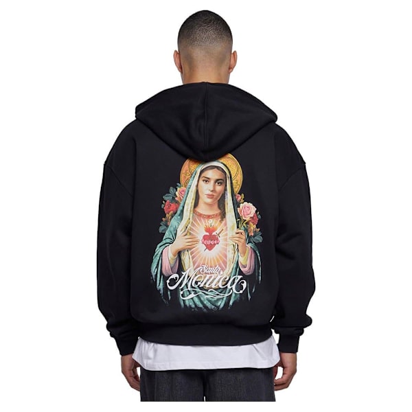 Mister Tee Santa Monica Heavy Oversize Sweatshirt Med Dragkedja Svart S Man