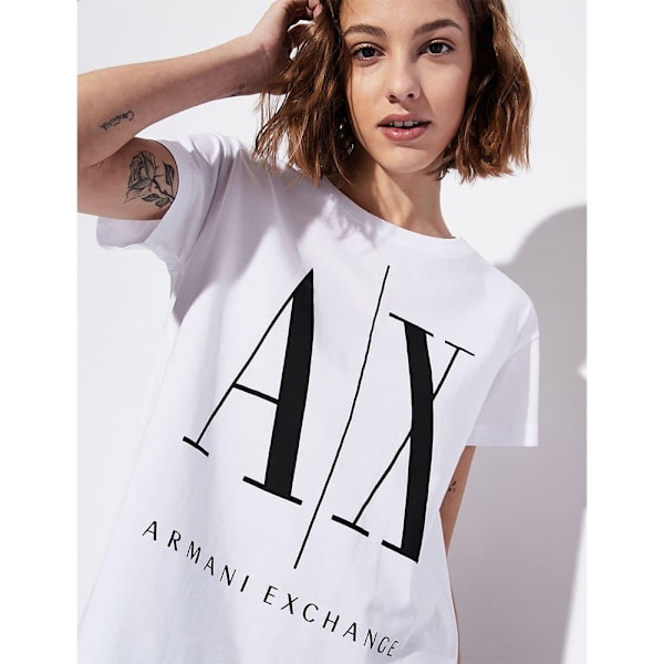 Armani Exchange 8nytcx_yjg3z T-shirt Med Korta ärmar Blå 2XL Kvinna
