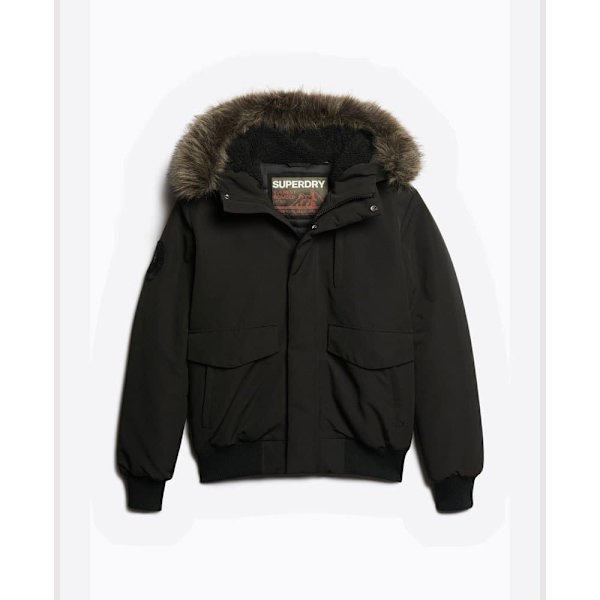 Superdry Puffer Takki Everest Musta L Mies