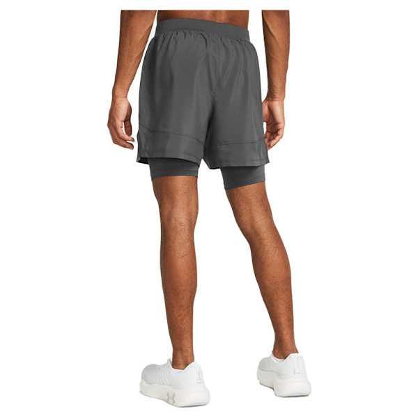 Under Armour Launch 5in 2-in-1 Shorts Grå XS Mand