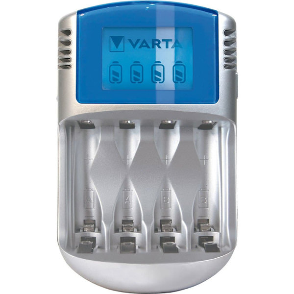 Varta Lcd Oplader 12v Usb+4 2600mah Mignon Aa Søvfarvet