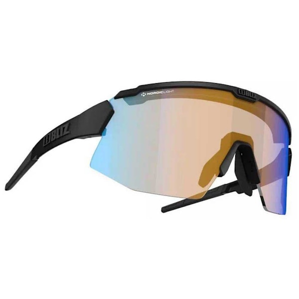 Bliz Solglasögon Breeze Nano Optics Nordic Light Svart Coral - Orange With Blue Multicoating/CAT1 + Brown With Silver Mirror/CAT3
