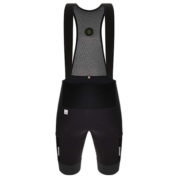 Santini Haklappshorts Gravel Svart S Kvinna