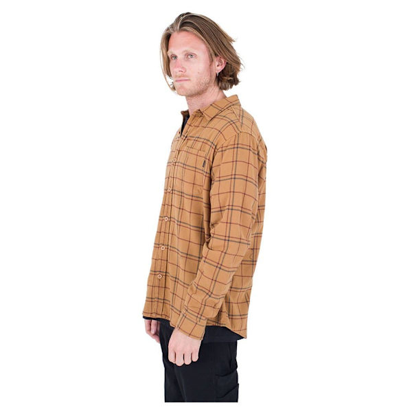 Hurley Kortærmet Skjorte Portland Organic Brun M Mand