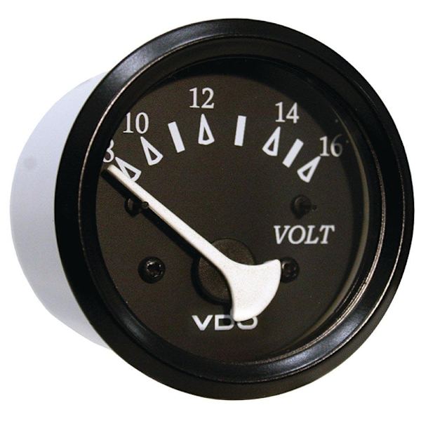 Seachoice Voltmeter Hvid,Sort
