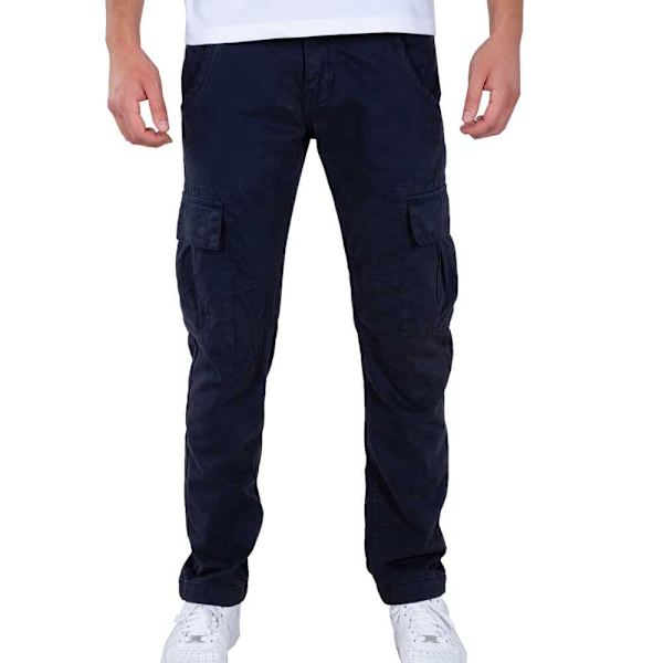 Alpha Industries Agent Byxor Blå 36 Man