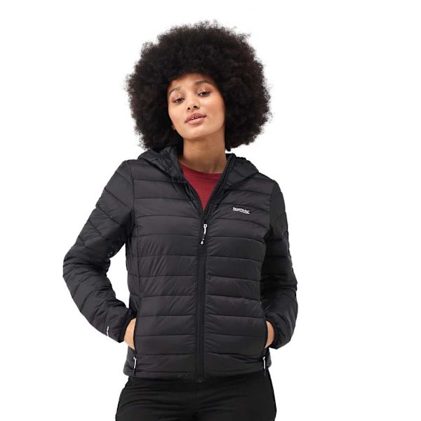 Regatta Jakke Hood Marizion Sort 10 Kvinde