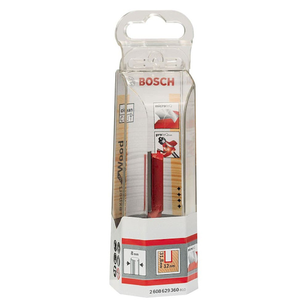 Bosch Professional Spår Router Bit 8x12x63.8 Mm Röd