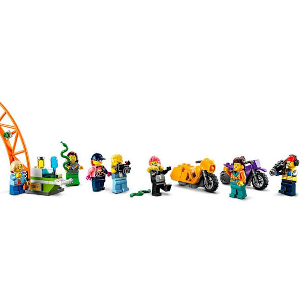 Lego Akrobatisk Spår Med Dubbel Curl Flerfärgad