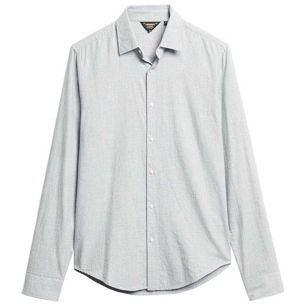 Superdry Cotton Smart Pitkähihainen Paita Harmaa 3XL Mies
