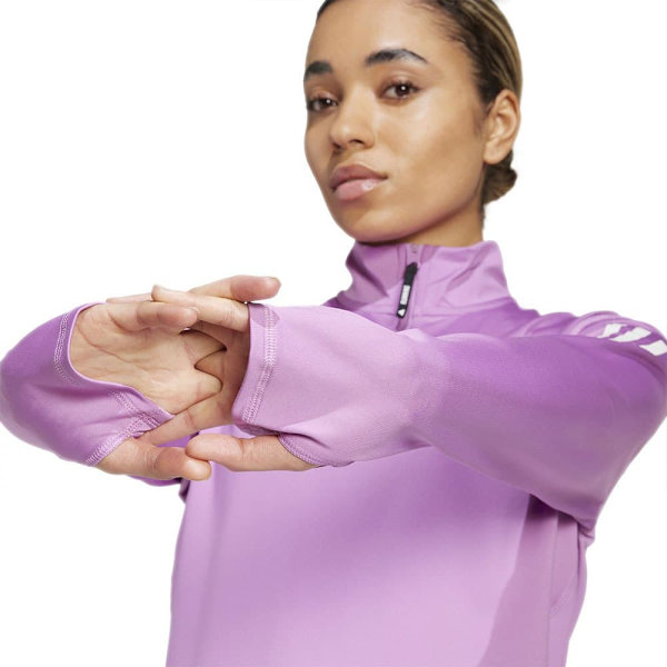 Adidas Own The Run Halv Dragkedja Sweatshirt  S Kvinna