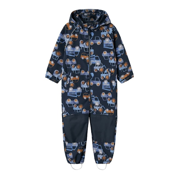 Name It Alfa08 Softshell Aop1 Mini Overall Blå 4 Years