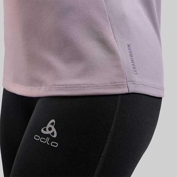 Odlo Essential Ceramiwarm Halv Lynlås Sweatshirt  XS Kvinde