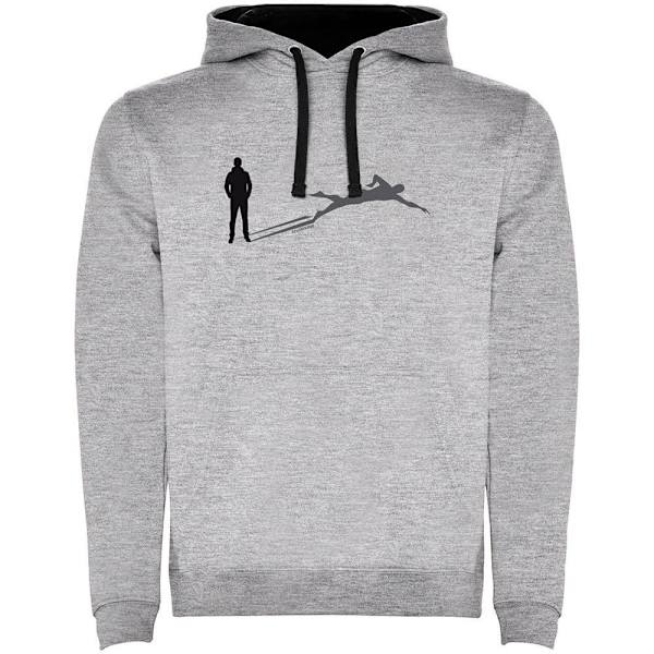 Kruskis Luvtröja Shadow Swim Two-colour Grå 3XL Man