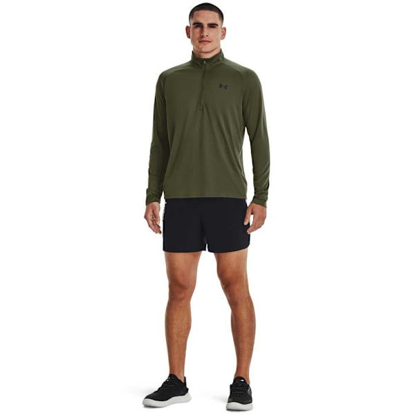 Under Armour Langærmet T-shirt Med Halv Lynlås Tech™ 2.0 Grøn L / Regular Mand
