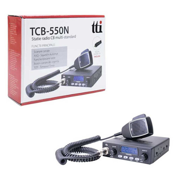 Tti Cb-radiostation Med Automatisk Squelch Tcb-550 N Sort