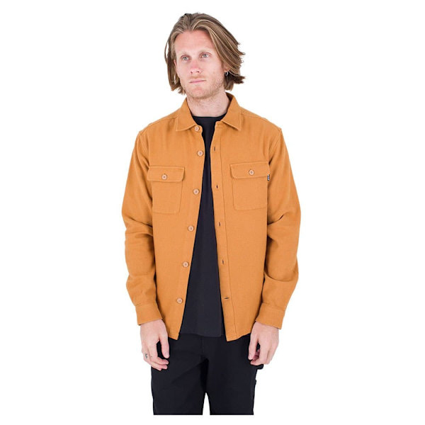 Hurley Lang ærmet Skjorte Santa Cruz Twill Orange M Mand