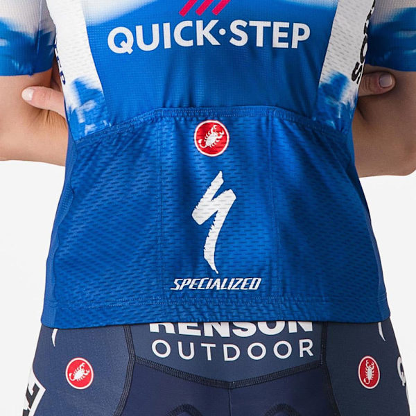Castelli Competizione 3 W Soudal Quick-step 2024 Lyhythihainen Pyöräilypaita Sininen S Nainen