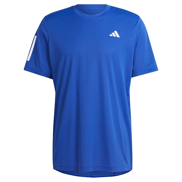 Adidas Club 3 Stripes Lyhythihainen T-paita Sininen M Mies