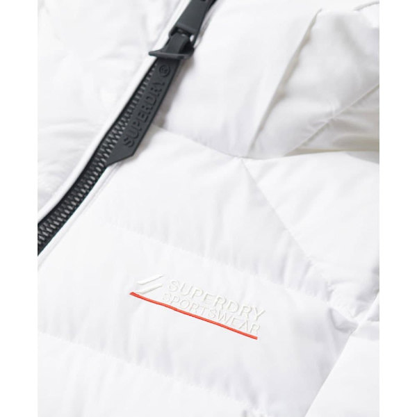 Superdry Vadderad Jacka Microfibre Vit 2XS Kvinna