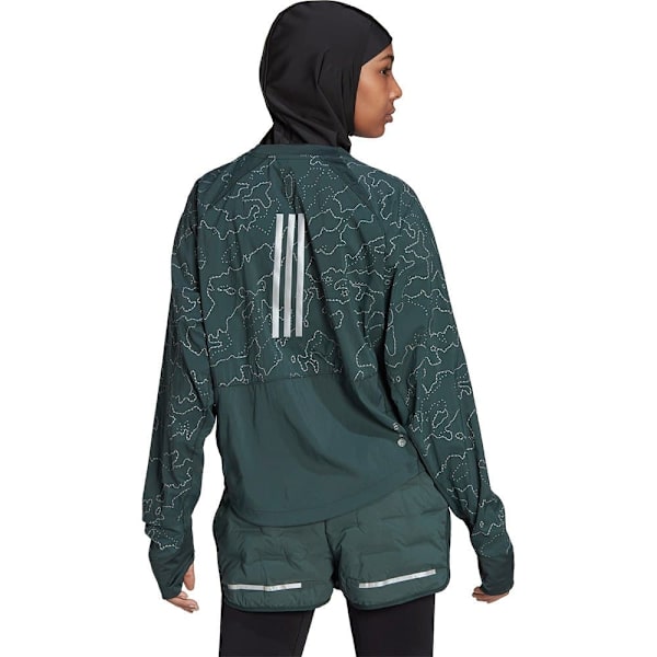 Adidas Jacka Xcity Cover Up Grönt M Kvinna