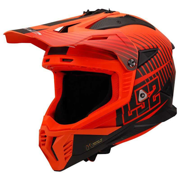 Ls2 Mx708 Fast Ii Duck Fullface-hjälm Orange L