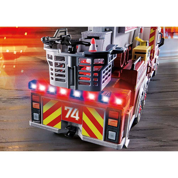Playmobil Fordon Brandmän: Us Tower Ladder City Action Flerfärgad