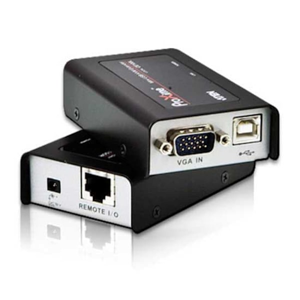 Aten Kvm Mini Usb Vga Extensor 100 M Musta