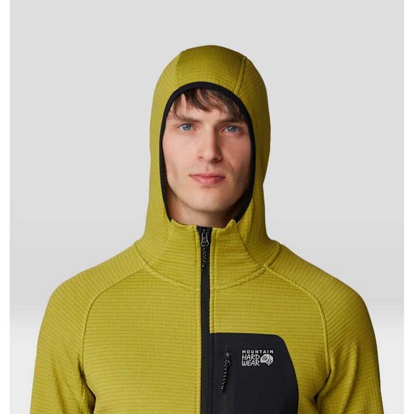 Mountain Hardwear Polartec® Power Grid™ Sweatshirt Med Lynlås Gul XL Mand