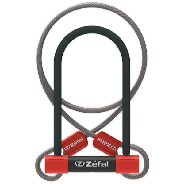 Zefal U-lås Med Kabel K-traz U13 Søvfarvet 230 x 115 x 13 mm / 10 x 1200 mm
