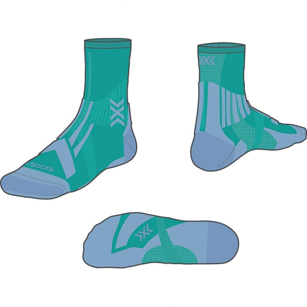 X-socks Sokker Trail Run Perform Crew  EU 42-44 Mand