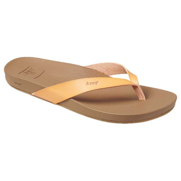Reef Flip Flops Cushion Bounce Court Brun,Orange EU 38 1/2 Kvinna
