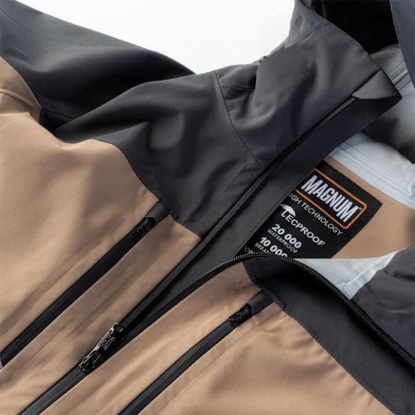Magnum Jakke Hardshell Brun,Sort 3XL Mand