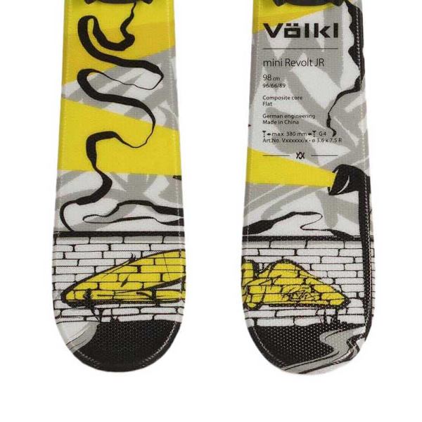 Volkl Mini Revolt+4.5 Vmotion Alpint Skidpaket För Juniorer Flerfärgad 108