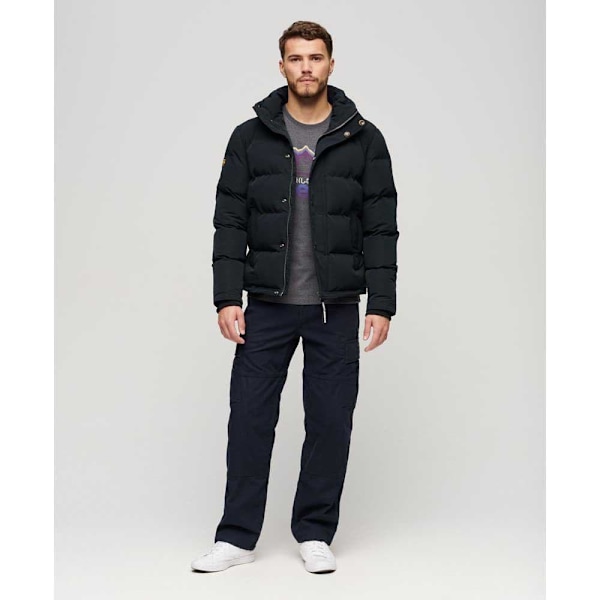 Superdry Everest Short Pufferjakke Sort XL Mand