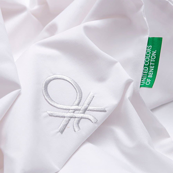 Benetton Tæppe 200tc 2 Enheder Hvid
