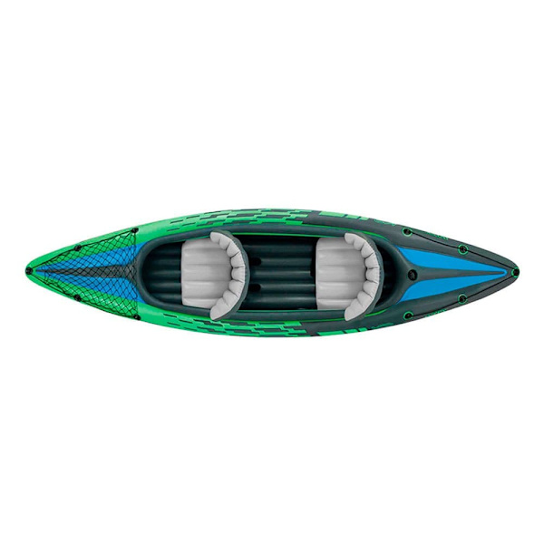 Intex Uppblåsbar+ Challenger K2 2 Paddlar Kajak Grönt,Blå 351 x 76 x 38 cm