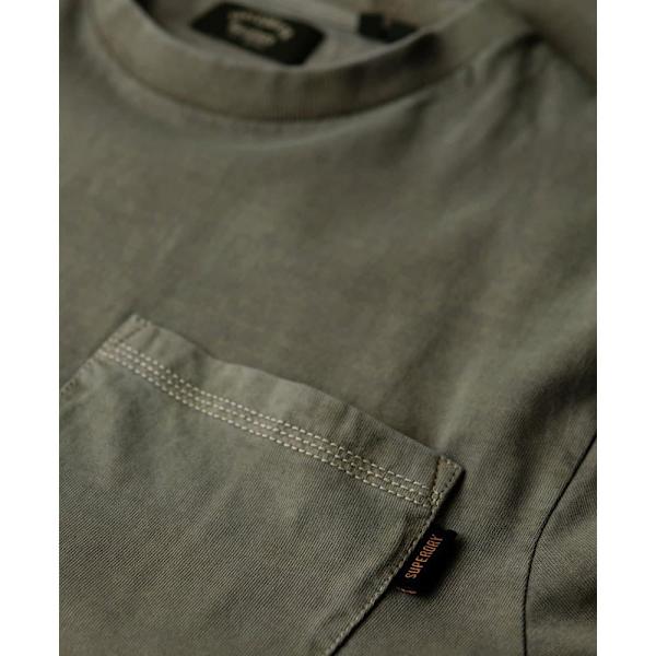 Superdry Contrast Stitch Pocket T-shirt Med Korta ärmar Grönt M Man