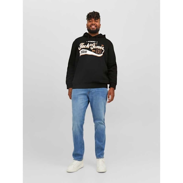 Jack & Jones Luvtröja Logo 2 Col Plus Svart 3XL Man