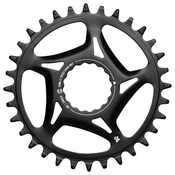 Race Face Kæderring Cinch Shimano Direct Mount Sort 34t