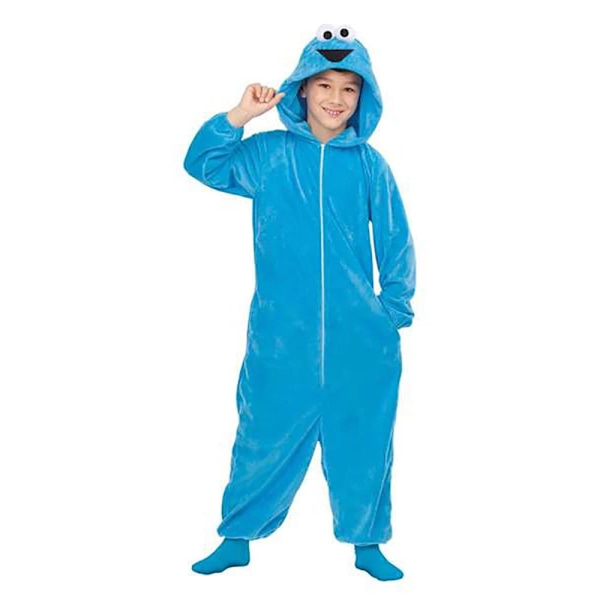 Viving Costumes Cookie Monster Pyjamas Brugerdefinerede Junior Blå 7-9 Years
