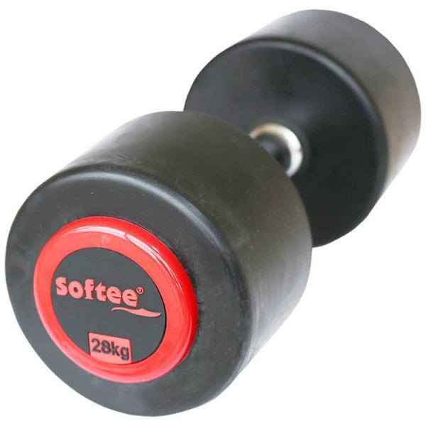 Softee Pro-sport Dumbbell 28kg Sort 28 kg