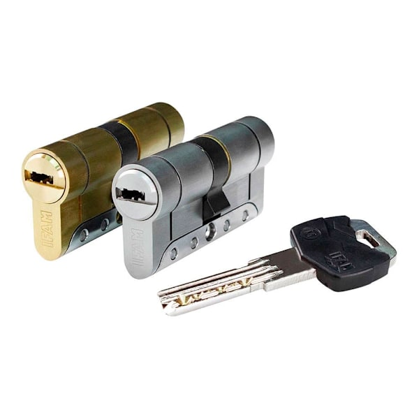 Ifam Messinkiprofiilisylinteri Rim3030ld 60 Mm 30+30 Mm 5 Avaimet Kultainen