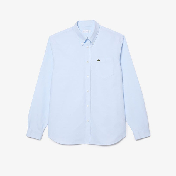 Lacoste Lang ærmet Skjorte Ch1911-00 Blå S Mand
