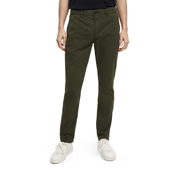 Scotch & Soda Essentials Stuart Regular Slim Fit Chinobukser Grøn 29 / 30 Mand