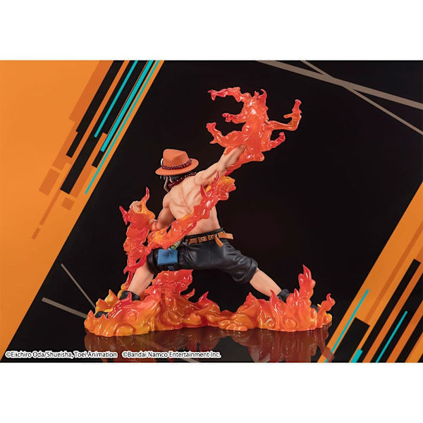 Bandai Tamashii Nations One Piece Zero Pvc Extra Battle Portgas D Ace Bounty Rush 5. Vuosipäivän Hahmo 17 Cm