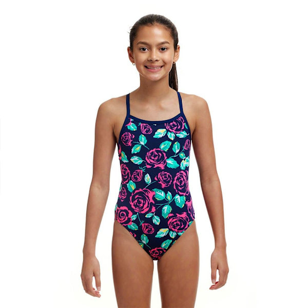 Funkita Single Strap Baddräkt Flerfärgad 8 Years Flicka