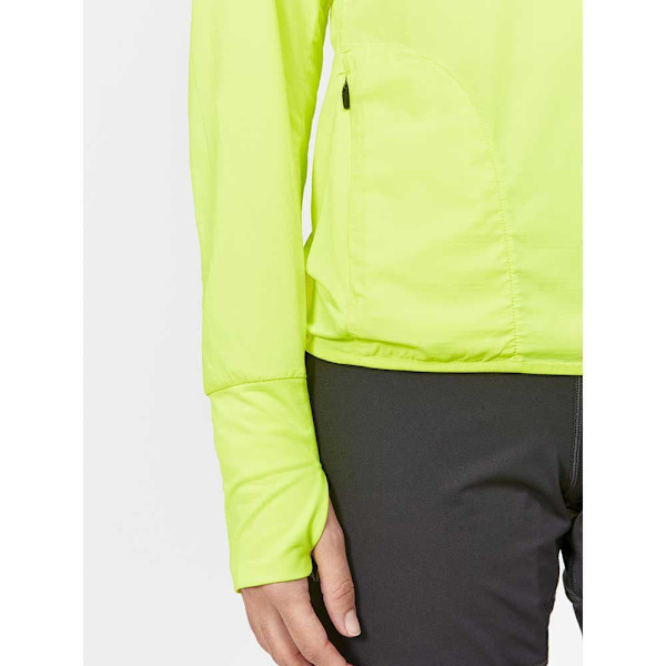 Craft Langærmet T-shirt Pro Hypervent Wind Gul M Kvinde